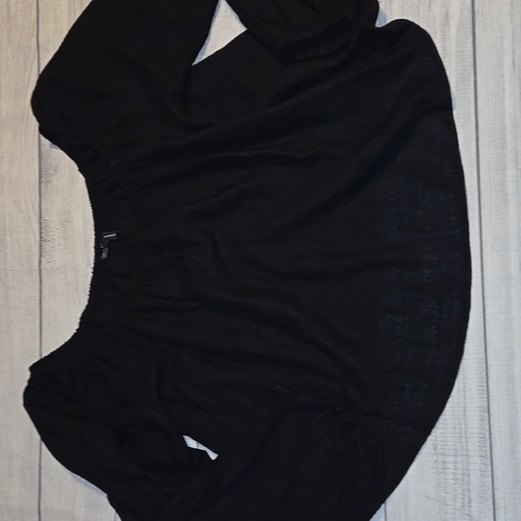 ASOS Women's Off the Shoulder Blouse Black Size 14 NWOT - Picture 1 of 7